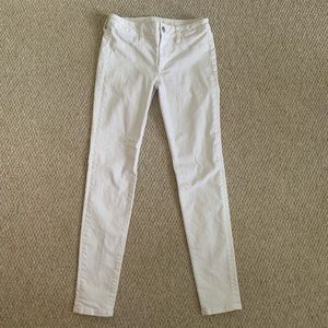 American Eagle white skinny jeans